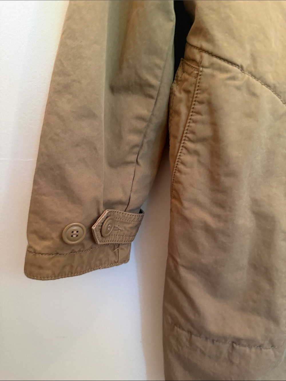 Lucky Brand Tan Trench Coat - Classic Lightweight Design - Picture 5 of 7